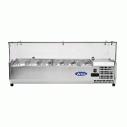 Présentoir à ingrédients inox vitré 6 GN1/3 L1505mm ATOSA