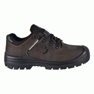Safety Jogger - Chaussures de sécurité basses en cuir respirant et semelles résistantes à la chaleur VESUVIO marron et noir S3 http://carbonn.Fr/i