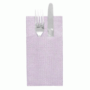 Serviette kangourou spunlace parme 40x40cm par 700