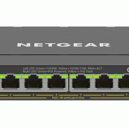 Switch NETGEAR Plus 8 ports 10/100/1000 - noir GS308EPP-100PES