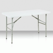 Table pliante rectangle 6 personnes. Table pliante en malette