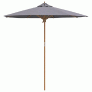 VidaXL Parasol de jardin Gris foncé Ø 270 x 260 cm Bambou Modèle Eolia Design - 4108086