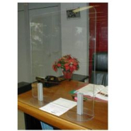 Vitrage en plexiglas transparent, épaisseur 5mm - Hygiglass® Sanitaire et Amovible - Modèle BASIC