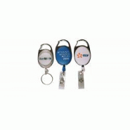 Zip ceinture ovale système mixte Attache + clip ressort - Reference : ZIPcaraoval - Carabinier élégant pour badges de proximité