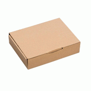 Boîte d'expédition en kraft brun - simple cannelure - 24x17x5cm - par 20