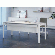 Bureau manager Pop Easy Frezza - plateau bois mélaminé - 2 pieds arches métal - Largeurs 100 à 200 cm Bureau manager Pop Easy Frezza - plateau bois mélaminé - 2 pieds arches métal - Largeurs 100 à 200 cm