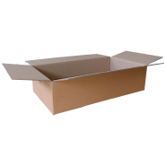 Caisse en carton simple cannelure 58 x 31 x 14 (cm).