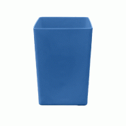 PLAST'UP ROTOMOULAGE Pot de fleur carré suerte 109l - BLEU - bleu plastique 0750122556212