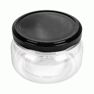 Pot avec couvercle PET 250 ml Ø10x6,5cm - par 154