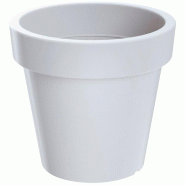 Prosperplast - Pot en plastique Lofly, blanc, 47,6x47,6x42,5 cm - blanc plastique ZA1697