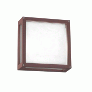 ROSSINI ILLUMINAZIONE Applique Et Plafonnier D'Extérieur Discovery Ip54 Couleur Marron, Structure En Aluminium Moulé Sous Pression Et Diffuseur En V