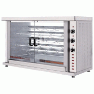 Rôtissoire à poulets électrique avec éclairage, 5 broches pour 20-25 poulets 1320x570x890 mm - VIRTUS - 0615402278331