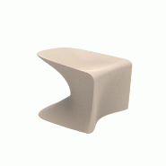 Tabouret bas design in & out WING - crème