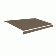 WASABI Toile pour store de 4x2,5m Taupe Polyester 280 gr/m2 – Protection UV – Toile enroulable 383x250cm - Pièce de rechange pour stores terrasse WASABI Toile pour store de 4x2,5m Taupe Polyester 280 gr/m2 – Protection UV – Toile enroulable 383x250cm - Pièce de rechange pour stores terrasse
