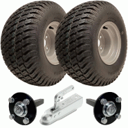 18x9.50-8 ATV Trailer Kit P332 Grass Wheels SPP 35x35mm Stub Axles, Hitch 750kgs 18x9.50-8 ATV Trailer Kit P332 Grass Wheels SPP 35x35mm Stub Axles, Hitch 750kgs