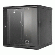 Adaptateur 19 pouces MHT138 avec porte vitrée - boîtier 12U - 600 mm d'épaisseur - noir - Bravour® Adaptateur 19 pouces MHT138 avec porte vitrée - boîtier 12U - 600 mm d'épaisseur - noir - Bravour®