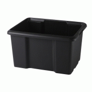 Bac de rangement empilable superposable 45 l noir