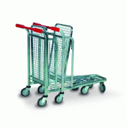 Chariots emboitables 2 plateaux 300 kg - PLANORGA - 8MGEJA10D4NZNG