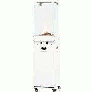 Chauffage de terrasse infrarouge 8,0 kW - Blanc MW Tools WGP30IB