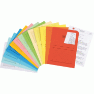 Elco Lot de 100 Pochettes coins avec fenetre 120 g 22 x 31 Bleu Clair - 29489.31