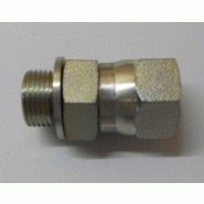 Raccord tournant  tm jic 7/16-1/4cyl  tournant jic 7/16-m 1/4 cylindrique