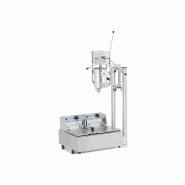 Royal Catering - Royal Catering RC-CMM285 Machine À Churros Chichis Poussoir Presse Appareil Professionnel (3 litres, 5 douilles, Acier inoxydable, -