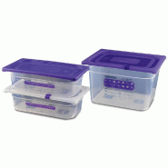 Seaux GN pour identification des allergènes Seau allergènes Gastronorm 1/9 - 65 Horemaq - 488442_0