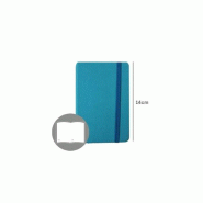 SMARTD Carnet de notes14x9cm Semi Cuir Turquoise Bleu 116Flh agenda - 5608011028133