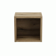 STELLAMEUBLES Module haut Qubik 27 cm – Finition chêne Coast Evoke – NOVA OAK - 3667335115365