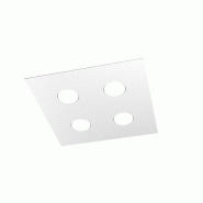 Top light Plafonnier carré Toplight Area 4 lumières avec culot GX53, structure blanche, design moderne 40x40x3cm - blanc 8057094705801