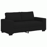 VidaXL Canapé à 2 places noir 180x77x82 cm tissu Modèle AbriAtelier 139 - 8721158690777