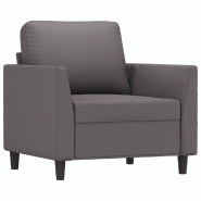 VidaXL Fauteuil Gris 60 cm Similicuir Modèle Aero Balcon Élite - Matériau naturel 359325