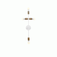 WellHome - Applique murale Baikal blanche 20x15x62cm - métal WH2856