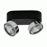 Applique/Plafonnier Led Série Hole 13W 3000K Cri90 Noir/Chrome - Éclairage Intérieur À Haute Efficacité - Rossini Illuminazione - argenté 801542