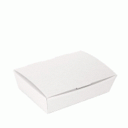 Boîtes Lunch box The Pack en carton nano micro blanc 21x18x5,5cm - par 360