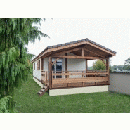 Chalet en bois hégoa plain-pied / toit double pente