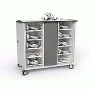 Chariot de chargement Zioxi pour 40 casques et contrôleurs VR - serrure à clé Chariot de chargement Zioxi pour 40 casques et contrôleurs VR - serrure à clé