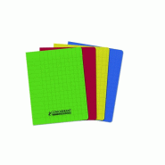 CONQUERANT Lot de 10 Cahier Classique PP piqué 17x22, 48p./24 feuilles 90g/m², Séyès, coloris assortis (4) - 3020120226026