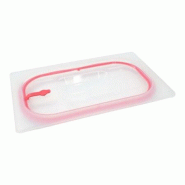 Couvercle Polypropylène étanche GN 1/4 - HACCP Rouge - Gastroland - rouge plastique polypropylène 3701666009174