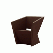 Fauteuil design in & out FAZ - marron