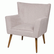 Fauteuil Léon beige - Autre Tissu Amadeus 70.5x71.5 cm - beige 3520071977072 Fauteuil Léon beige - Autre Tissu Amadeus 70.5x71.5 cm - beige 3520071977072