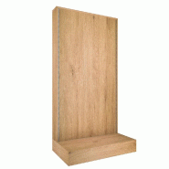Gondole simple face Alias L74xP44xH144,6cm - chêne clair