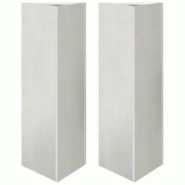 Helloshop26 - Jardinière bac lit surélevé plantes fleurs jardin terrasses lot de 2 triangulaire 30 x 26 x 75 cm acier inoxydable 02_0039097 - 30002 Helloshop26 - Jardinière bac lit surélevé plantes fleurs jardin terrasses lot de 2 triangulaire 30 x 26 x 75 cm acier inoxydable 02_0039097 - 30002
