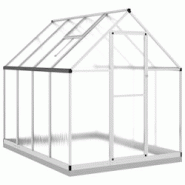 Helloshop26 - Serre tente abri plante fleur légumes avec cadre de base argenté 224 x 169 x 202 cm aluminium Argent 02_0044522 - 3000220192889 Helloshop26 - Serre tente abri plante fleur légumes avec cadre de base argenté 224 x 169 x 202 cm aluminium Argent 02_0044522 - 3000220192889