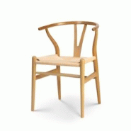 Kosmi Chaise LIV scandinave en bois naturel et corde - beige Bois massif 3760301697282 Kosmi Chaise LIV scandinave en bois naturel et corde - beige Bois massif 3760301697282