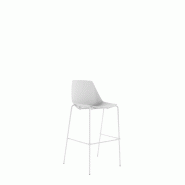 Lot de 4 tabourets Suite blancs
