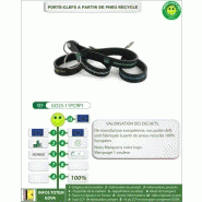 PORTE-CLEFS EN PNEU RECYCLÉ