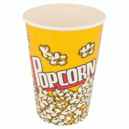 Pot à pop corn carton imprimé 1380cc Ø12,4x17cm - par 500
