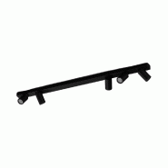 Projecteur 5 spots série 10S48177 en aluminium thermolaqué noir mat, orientable, 5 douilles GU10, puissance max. 50 W, 120 cm - Perenz - noir 8177 N