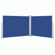 VidaXL Auvent latéral rétractable Bleu 140 x 1000 cm Modèle Helios Panorama Advance - bleu 48488